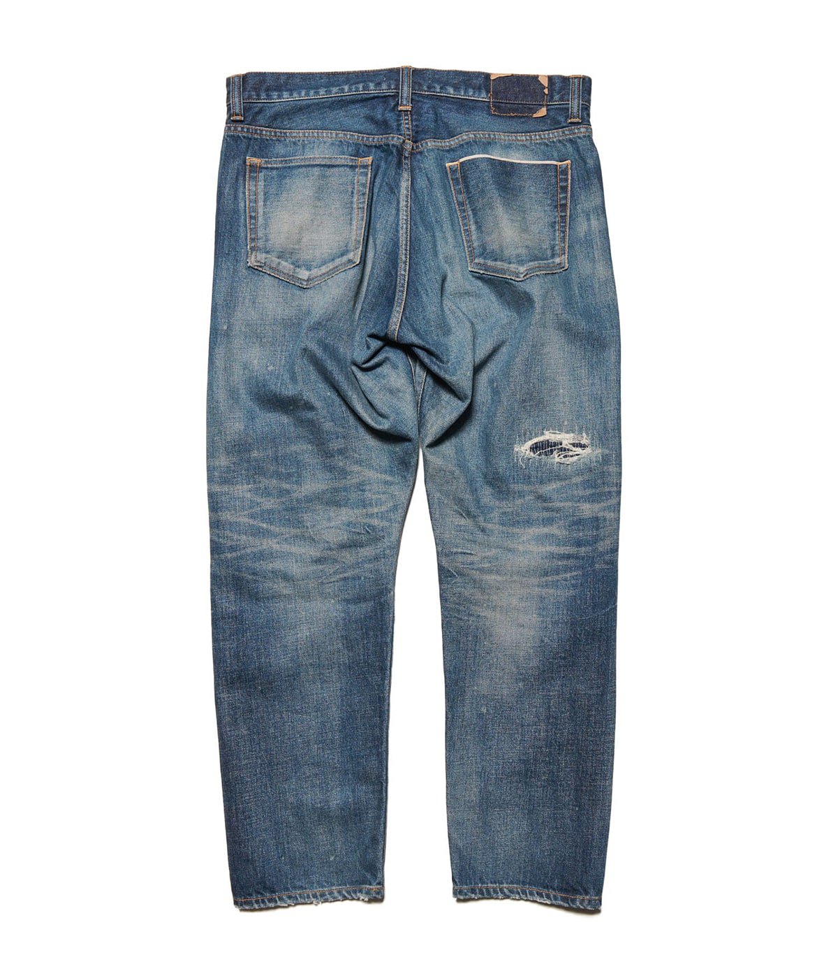 パンツ uniform experiment DAMAGED DENIM JEANS 2 DAMAGED DENIM TAPERED-FIT JEANS | uniform experiment(ユニフォーム