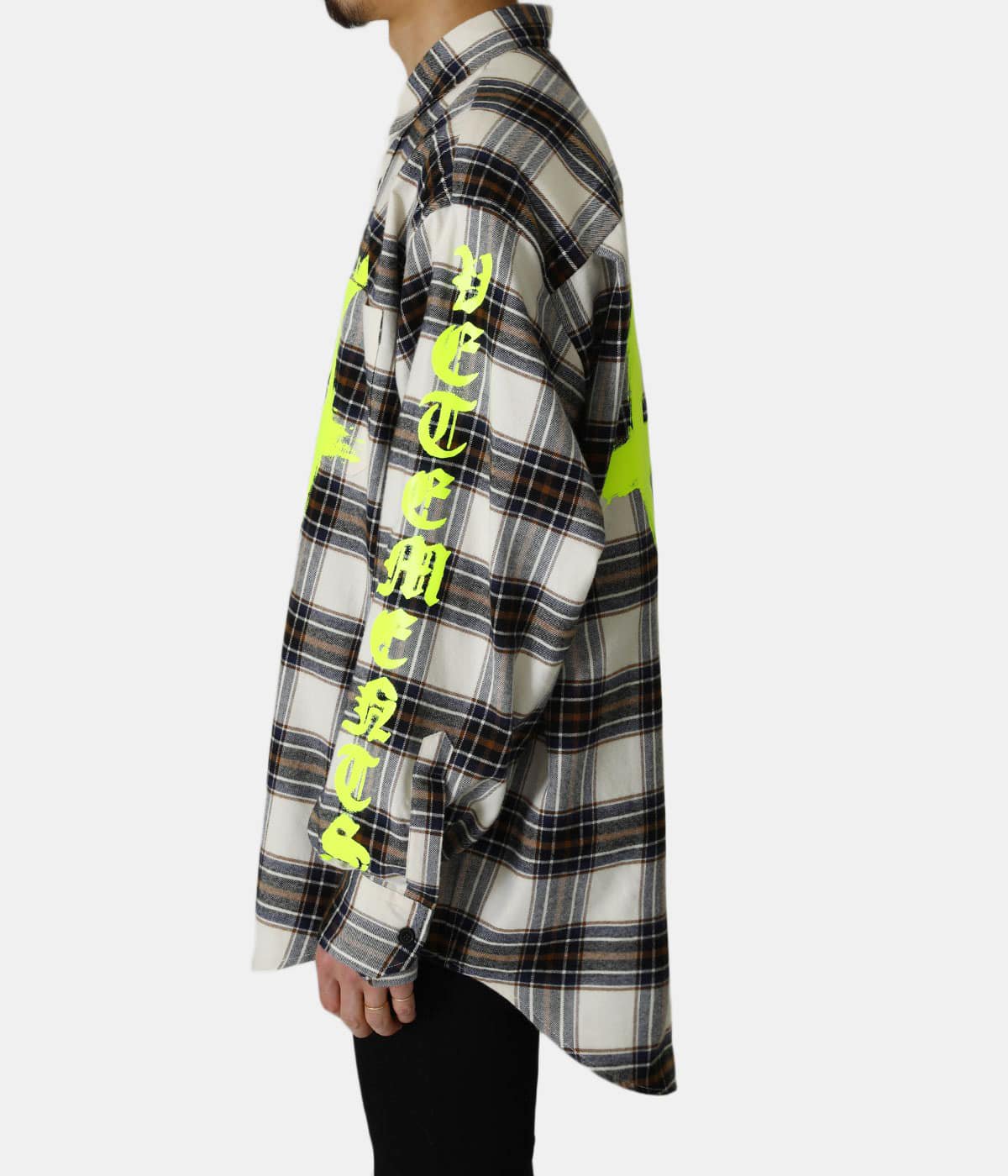 DOUBLE ANARCHY LOGO FLANNEL SHIRT | VETEMENTS(ヴェトモン