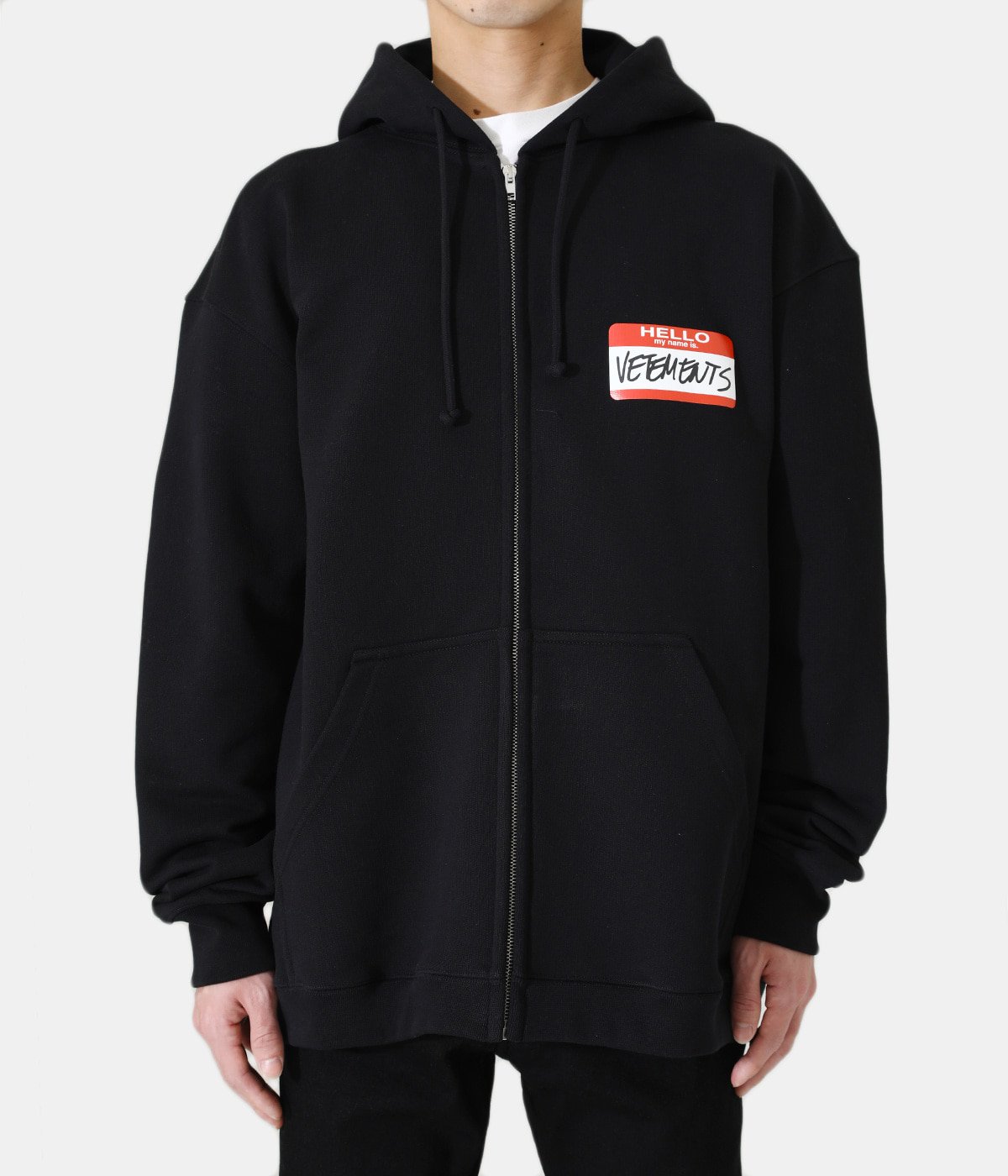 MY NAME IS VETEMENTS ZIP-UP HOODIE | VETEMENTS(ヴェトモン ...