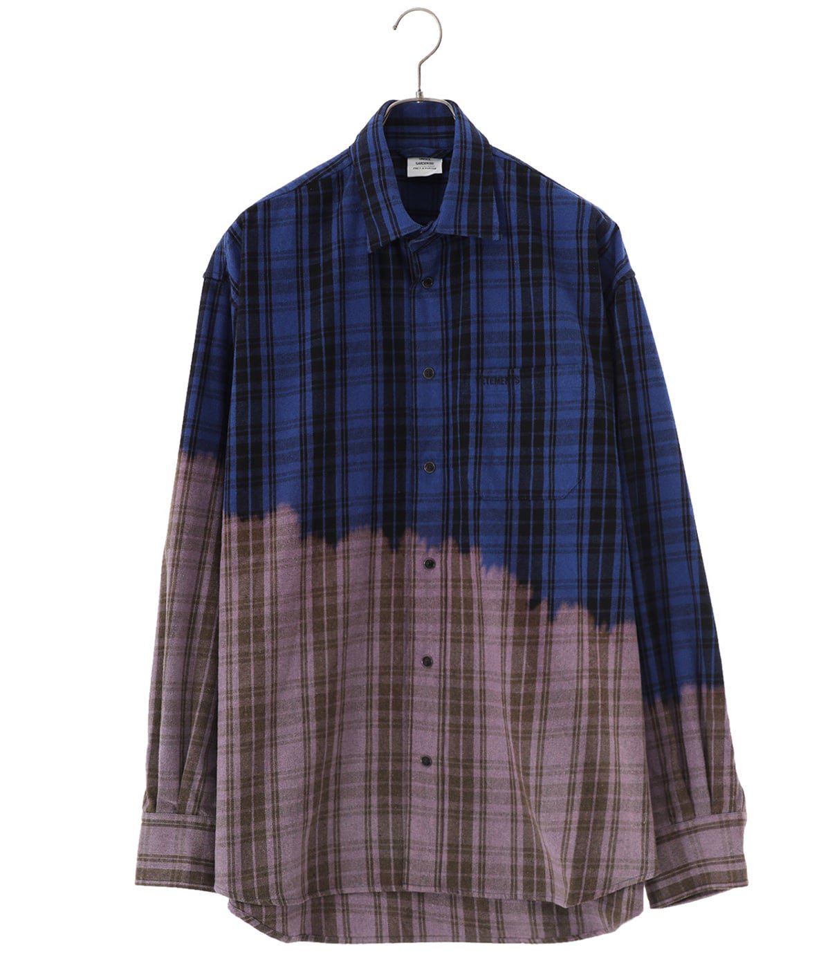 BLEACHED FLANNEL SHIRT | VETEMENTS(ヴェトモン) / トップス 長袖シャツ (メンズ)の通販 - ARKnets  公式通販