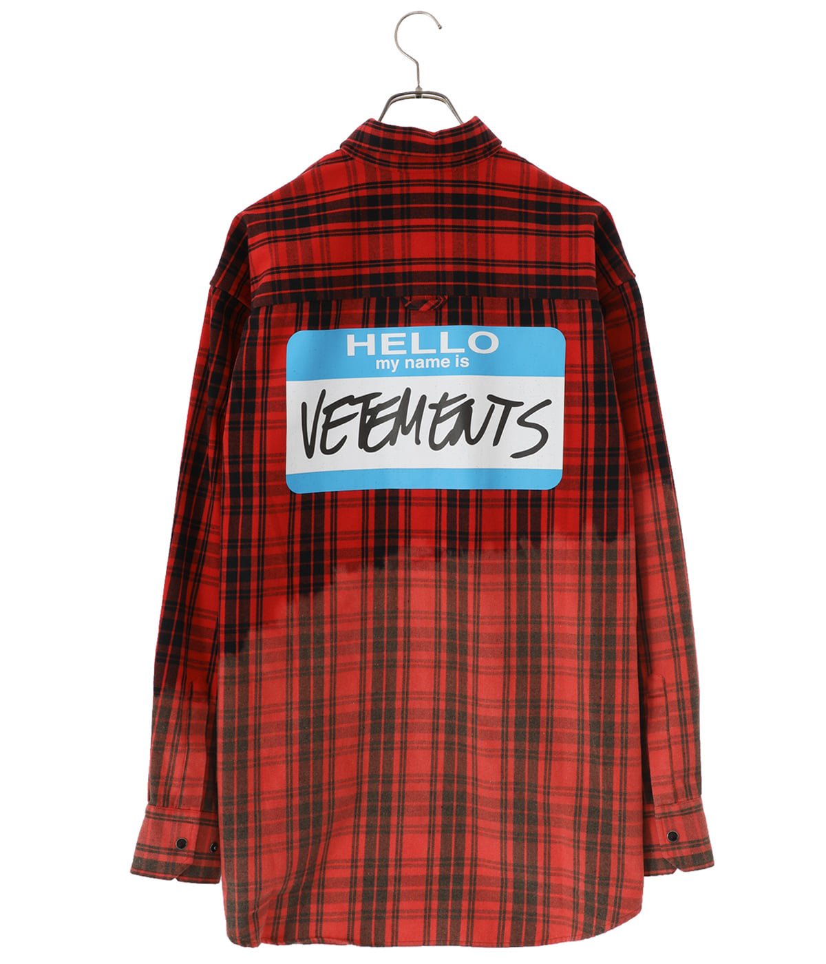 BLEACHED MY NAME IS VETEMENTS FLANNEL SHIRT | VETEMENTS(ヴェトモン) / トップス 長袖シャツ  (メンズ)の通販 - ARKnets 公式通販