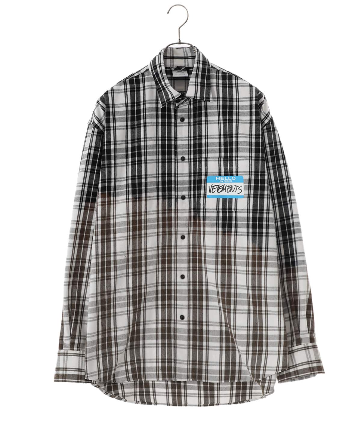 BLEACHED MY NAME IS VETEMENTS FLANNEL SHIRT | VETEMENTS(ヴェトモン) / トップス 長袖シャツ  (メンズ)の通販 - ARKnets 公式通販