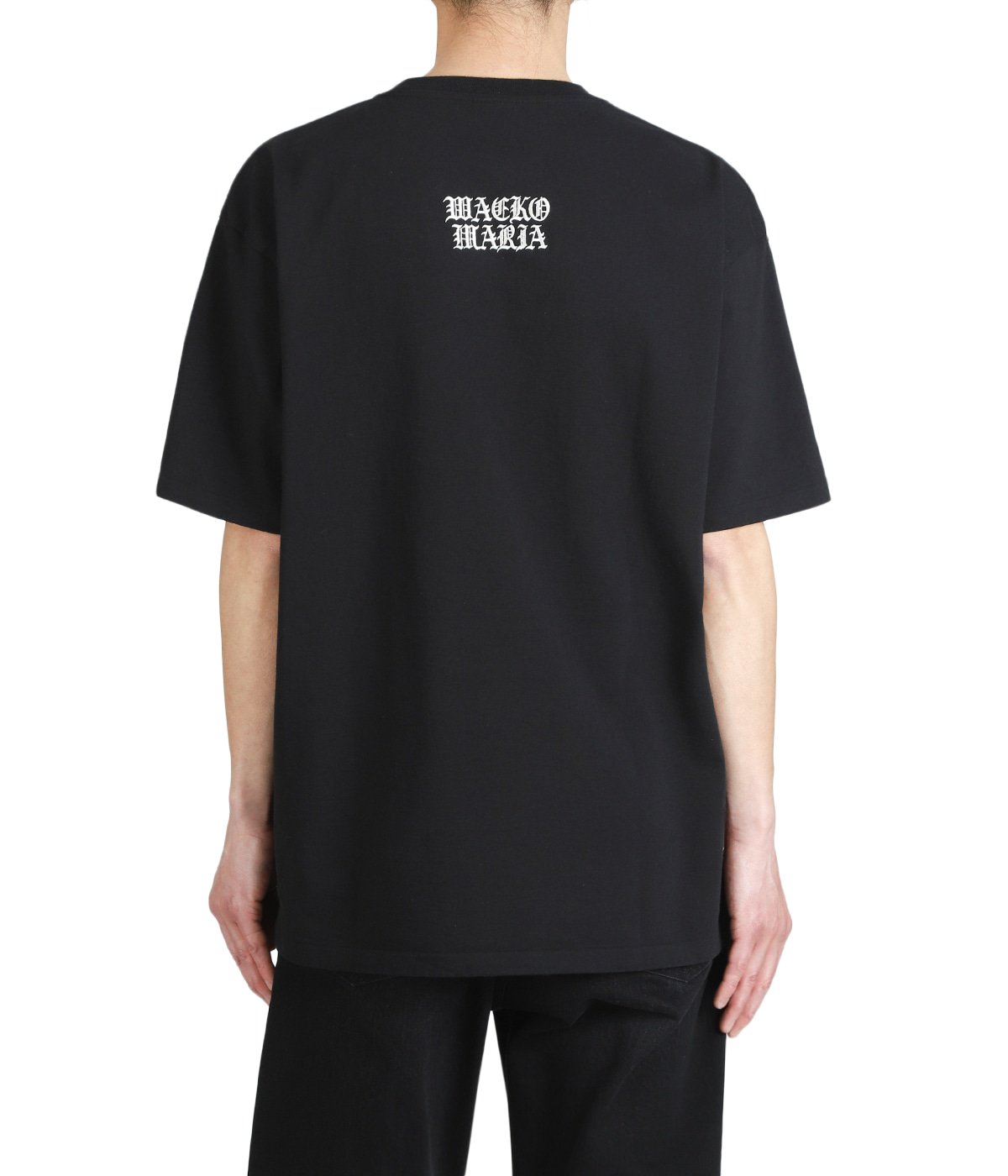 ワコマリア 後染め Tシャツ XXL バック ロゴ 黒 【公式通販】