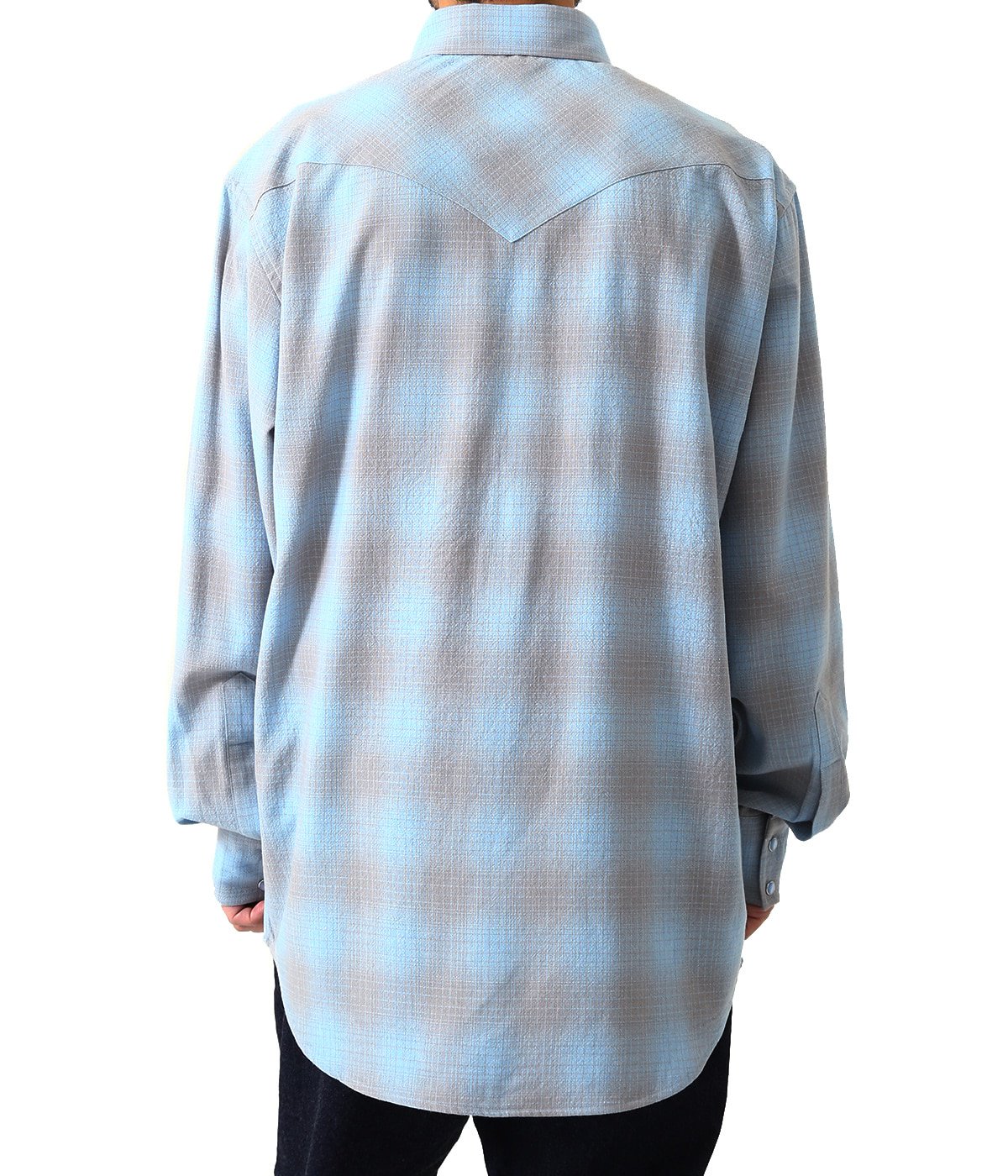 売り出し 定価3.6万 UNUSED Ombre check shrit 2 ネルシャツ | www