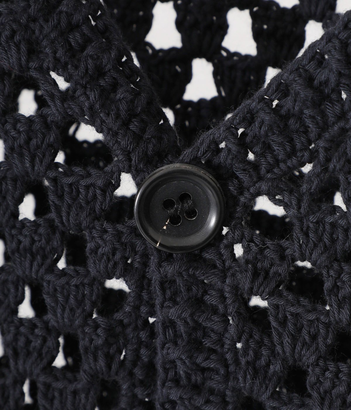 Crochet cardigan.