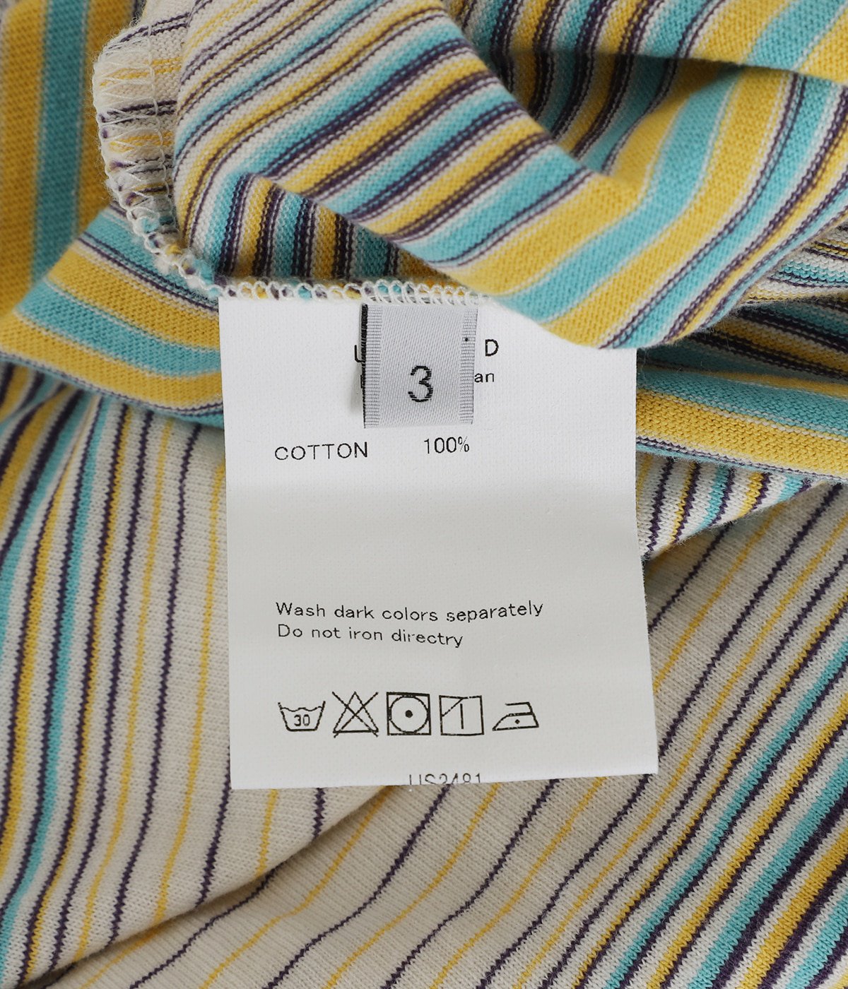 Border short sleeve T-shirt | UNUSED(アンユーズド