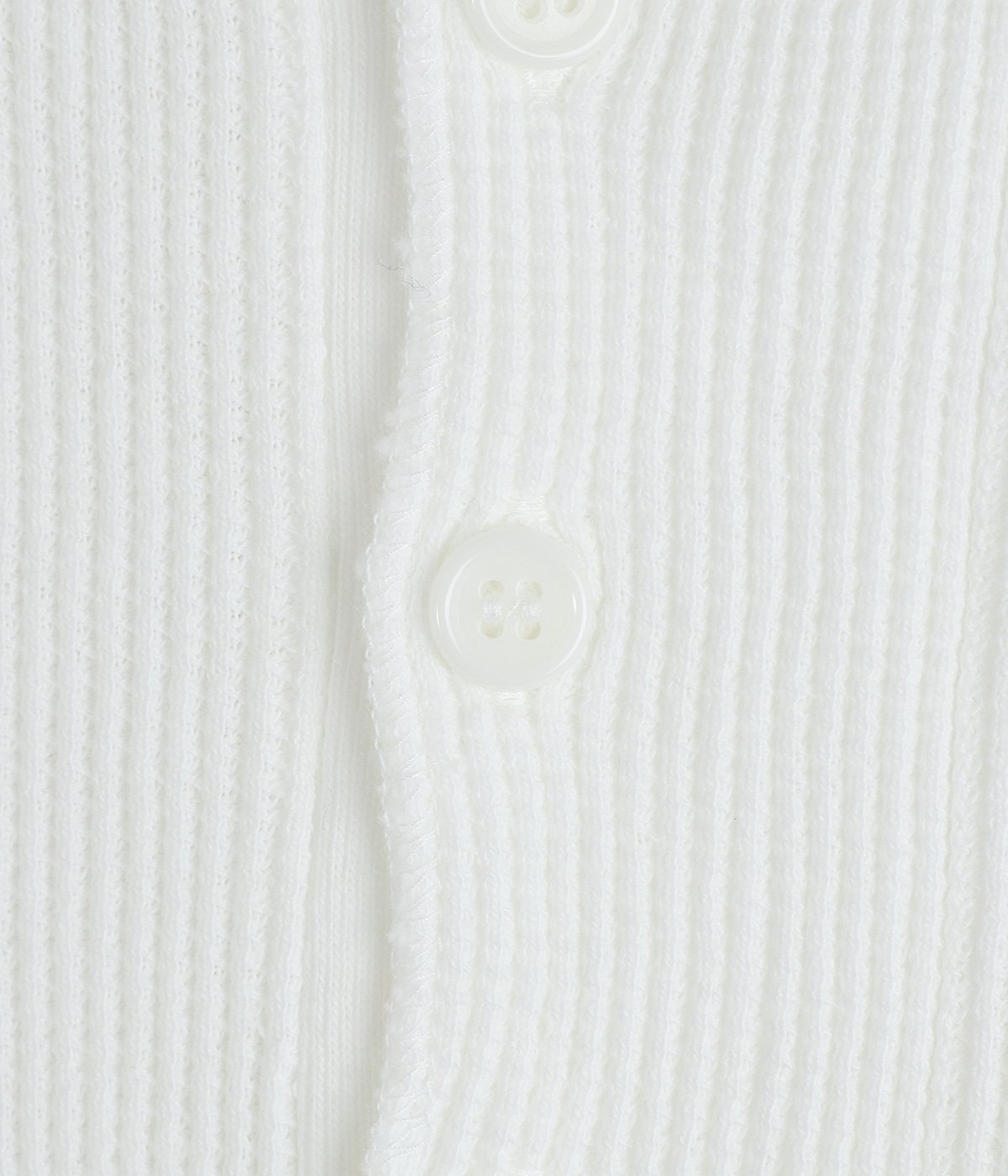 Long-sleeve henry neck waffle T-shirt | UNUSED(アンユーズド 