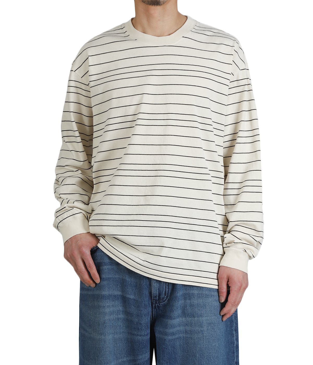 Border long sleeve T-shirt | UNUSED(アンユーズド) / トップス