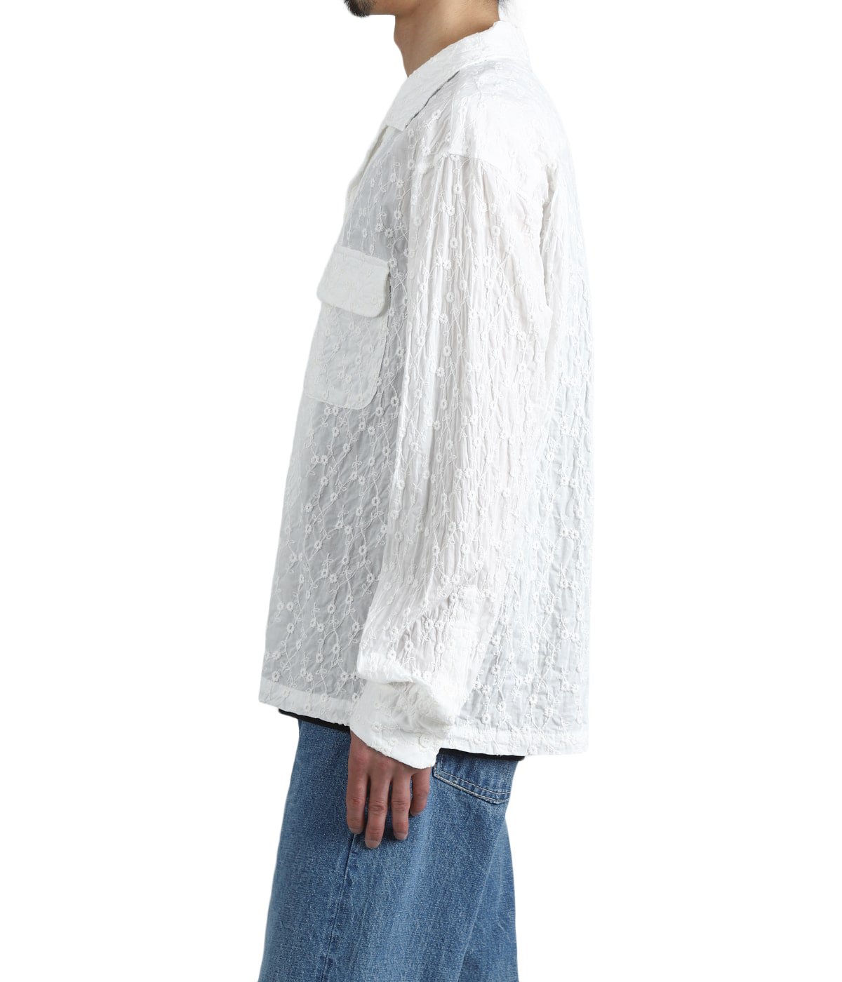 Long sleeve embroidery shirt | UNUSED(アンユーズド) / トップス
