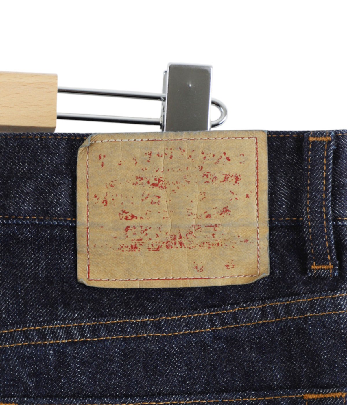 パンツ UNUSED - Painted Denim Pants SWAGVIBE】Pinched Dye 3D Baggy Fit Denim Pants（デニムパンツ