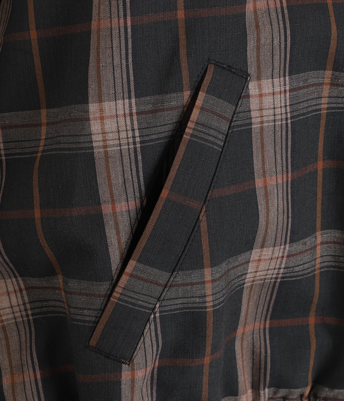 レディース】COATED COTTON/PLAID REVERSIBLE BLOUSON | FUMIKA_UCHIDA