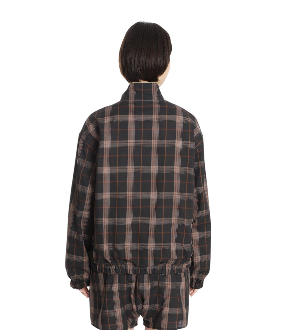 レディース】COATED COTTON/PLAID REVERSIBLE BLOUSON | FUMIKA_UCHIDA