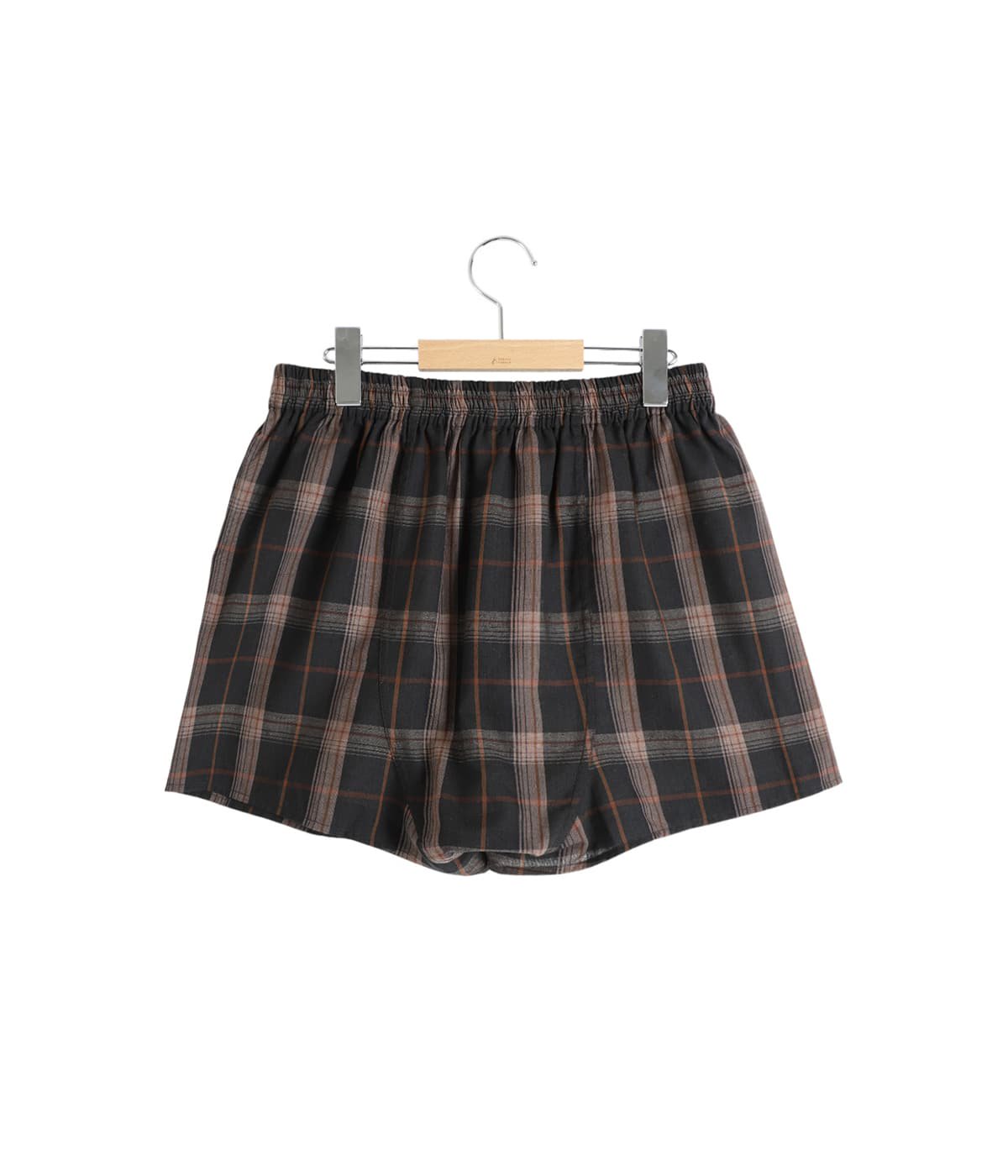 FUMIKA UCHIDA： TARTAN PLAID HOBBLE SKIRT - PLAID IVORY