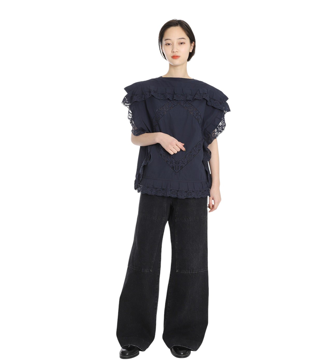 レディース】OVER-DYED CUSHION TOP_OVERSIZED | FUMIKA_UCHIDA レディース】OVER-DYED CUSHION TOP_OVERSIZED | FUMIKA_UCHIDA