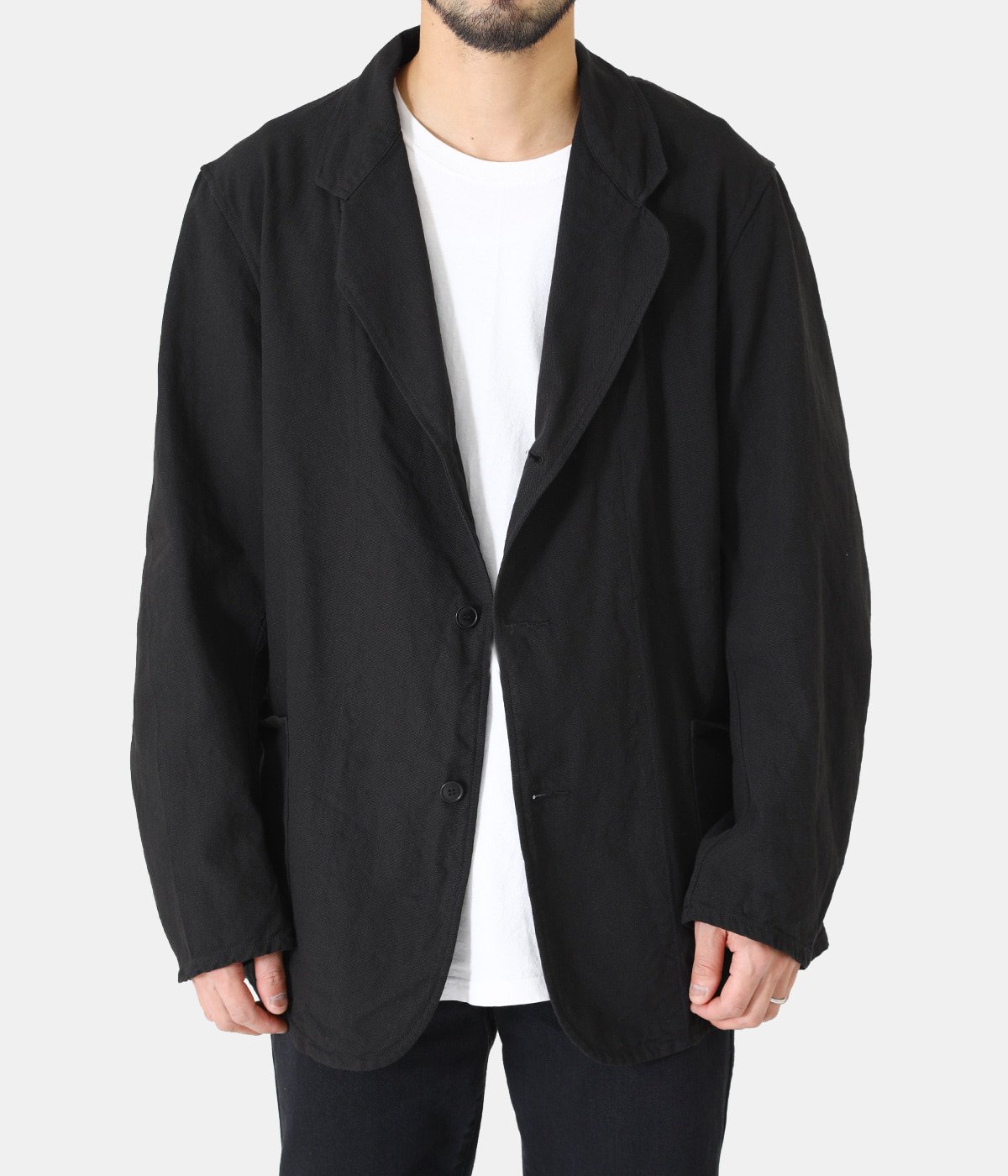 comoli ブラックワークジャケット サイズ1 22ss - テーラードジャケット