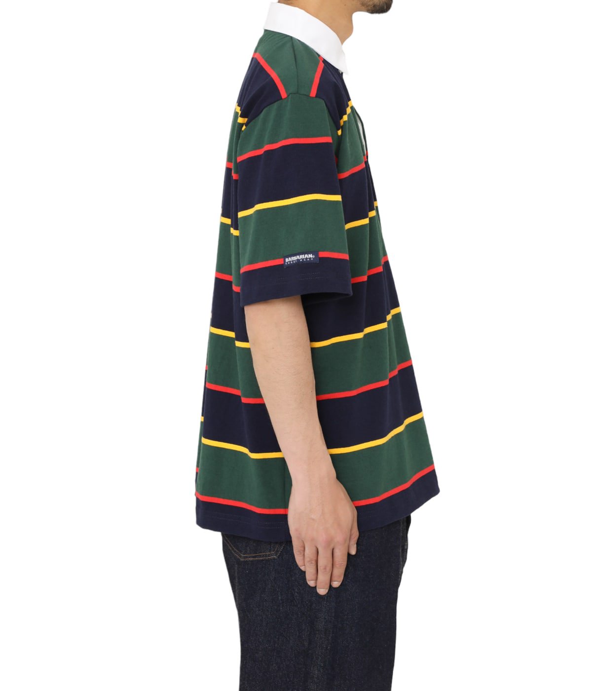 LIGHT WEIGHT Rugby Collar Short Sleeve Shirts | BARBARIAN