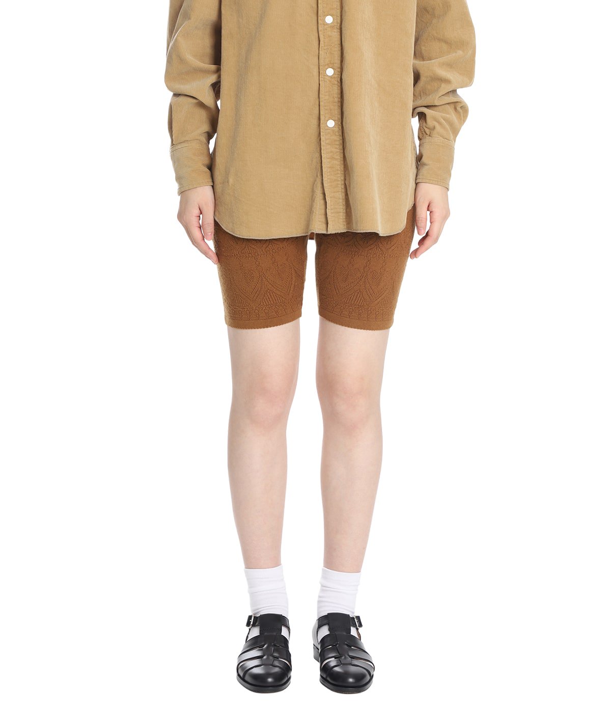 レディース】SILK LACE KNITTING GIRDLE | FUMIKA_UCHIDA(フミカ