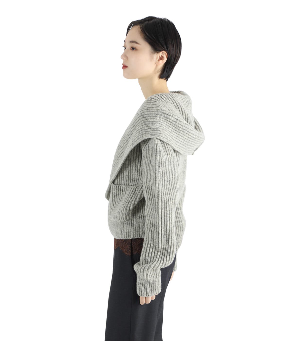 model（166cm） 着用サイズ：36