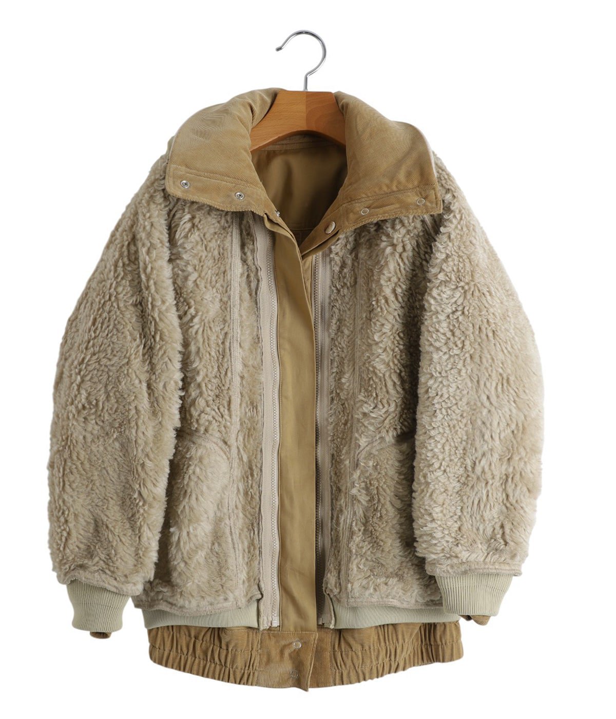レディース】CORD REVERSIBLE BLOUSON_removal boa liner