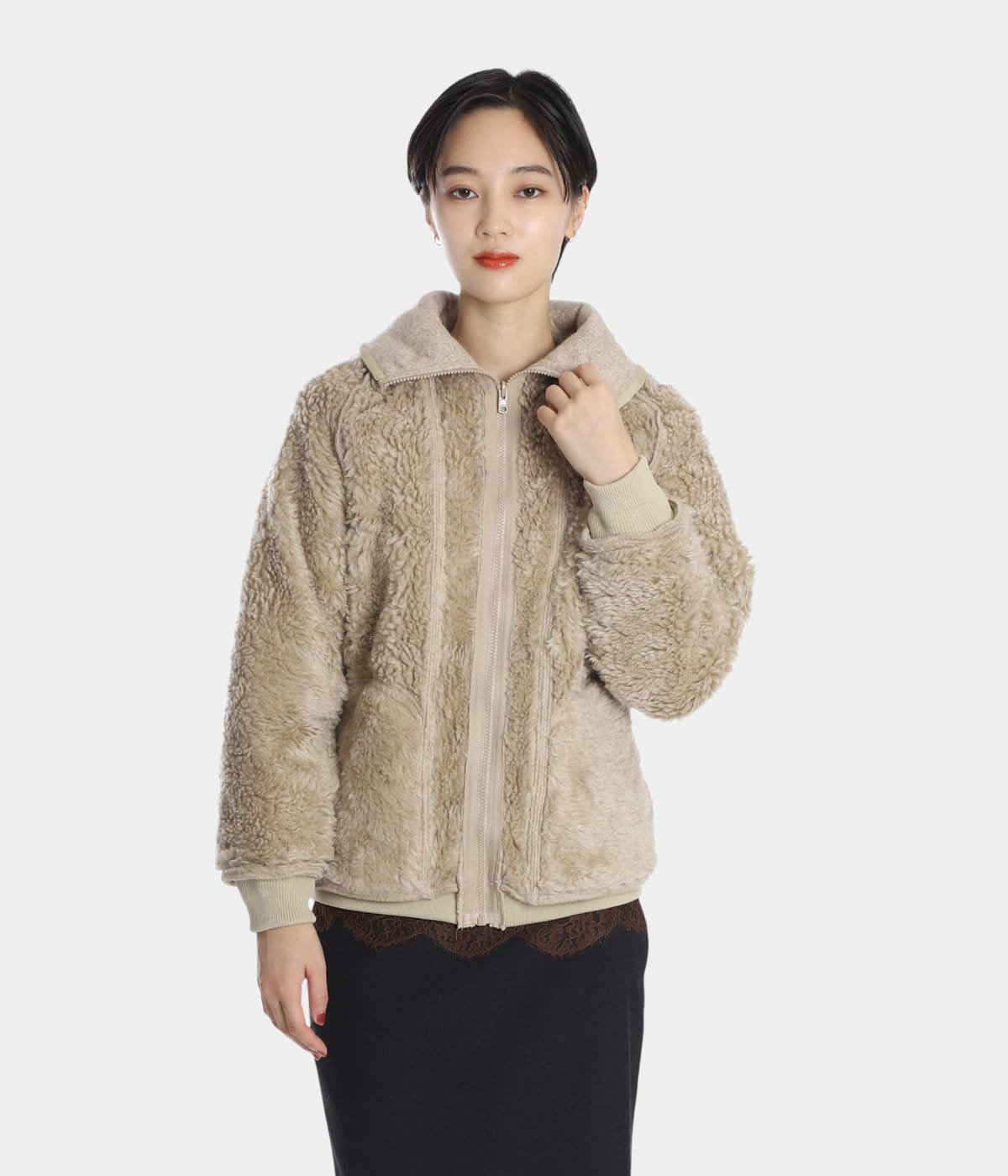 レディース】CORD REVERSIBLE BLOUSON_removal boa liner