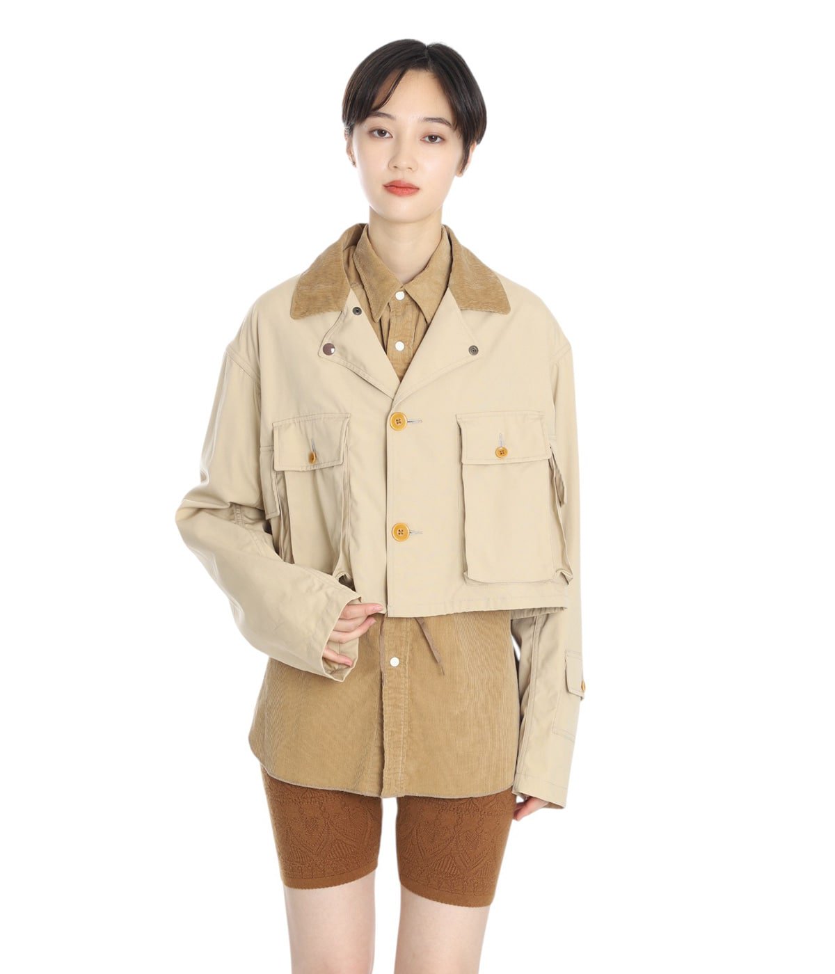 め*ち様 Fumika Uchida 21ブルゾン ほぼ新品 レディース】POPLIN SHORT JACKET | FUMIKA_UCHIDA(フミカ