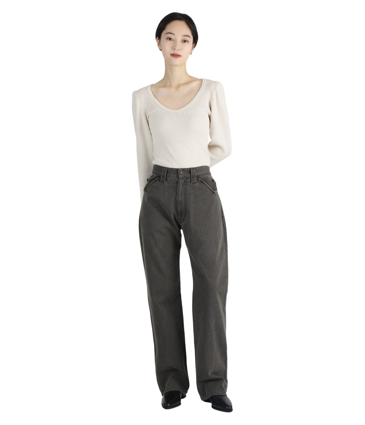 レディース】KATSURAGI STRAIGHT PANTS | FUMIKA_UCHIDA(フミカ ウチダ