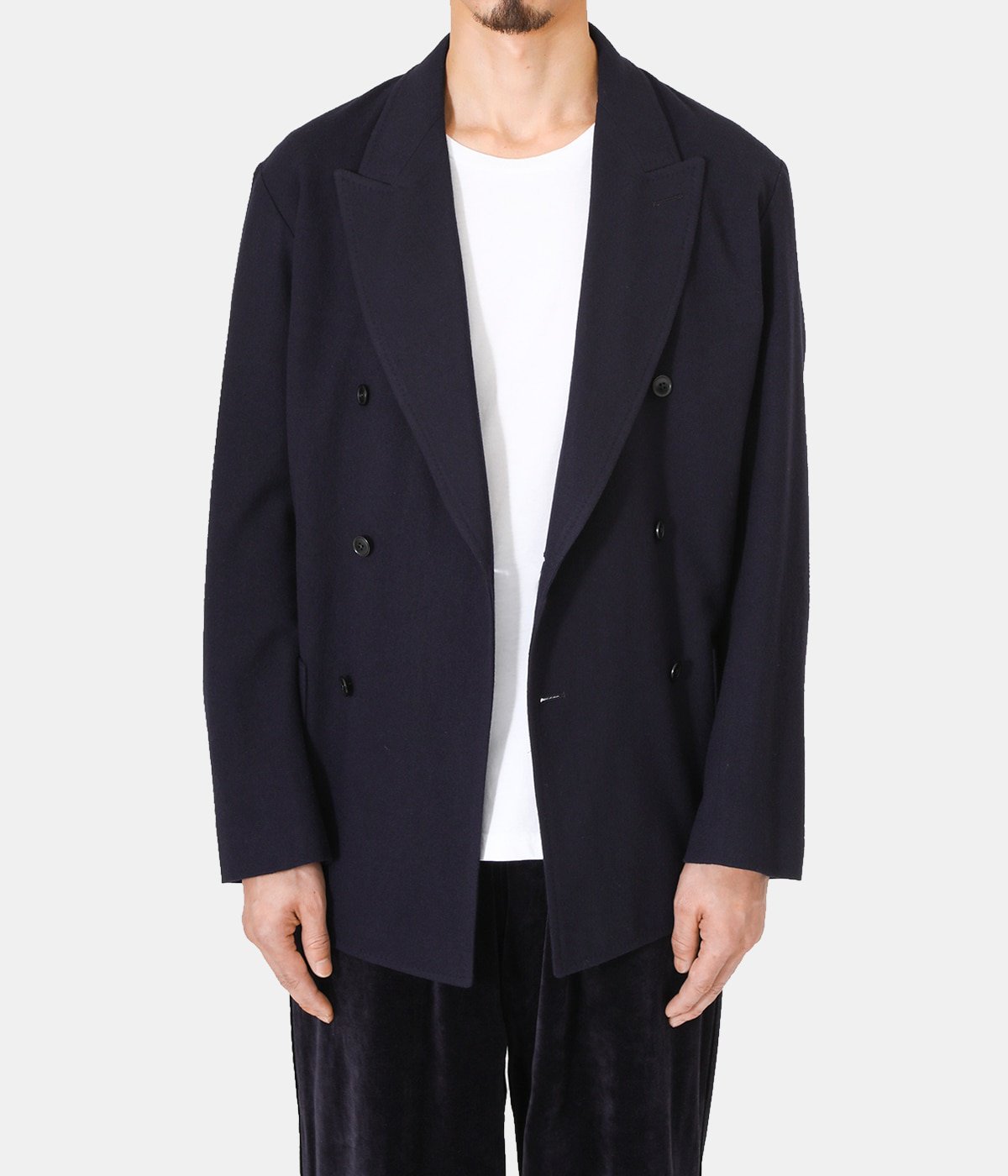 コモリCOMOLI リファインウール ダブルジャケット