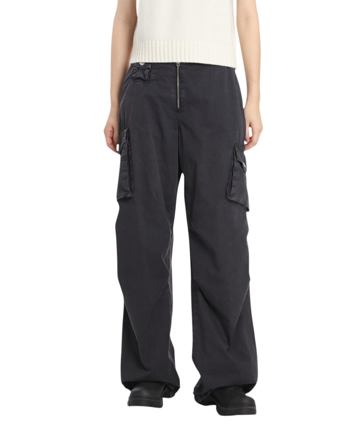 レディース】Washed Cotton Twill Pants | GANNI(ガニー