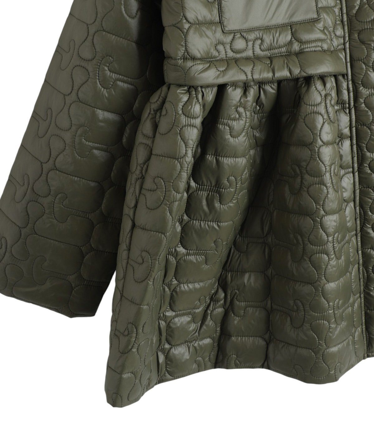 レディース】Shiny Quilt Midi Jacket w. Flare | GANNI(ガニー 