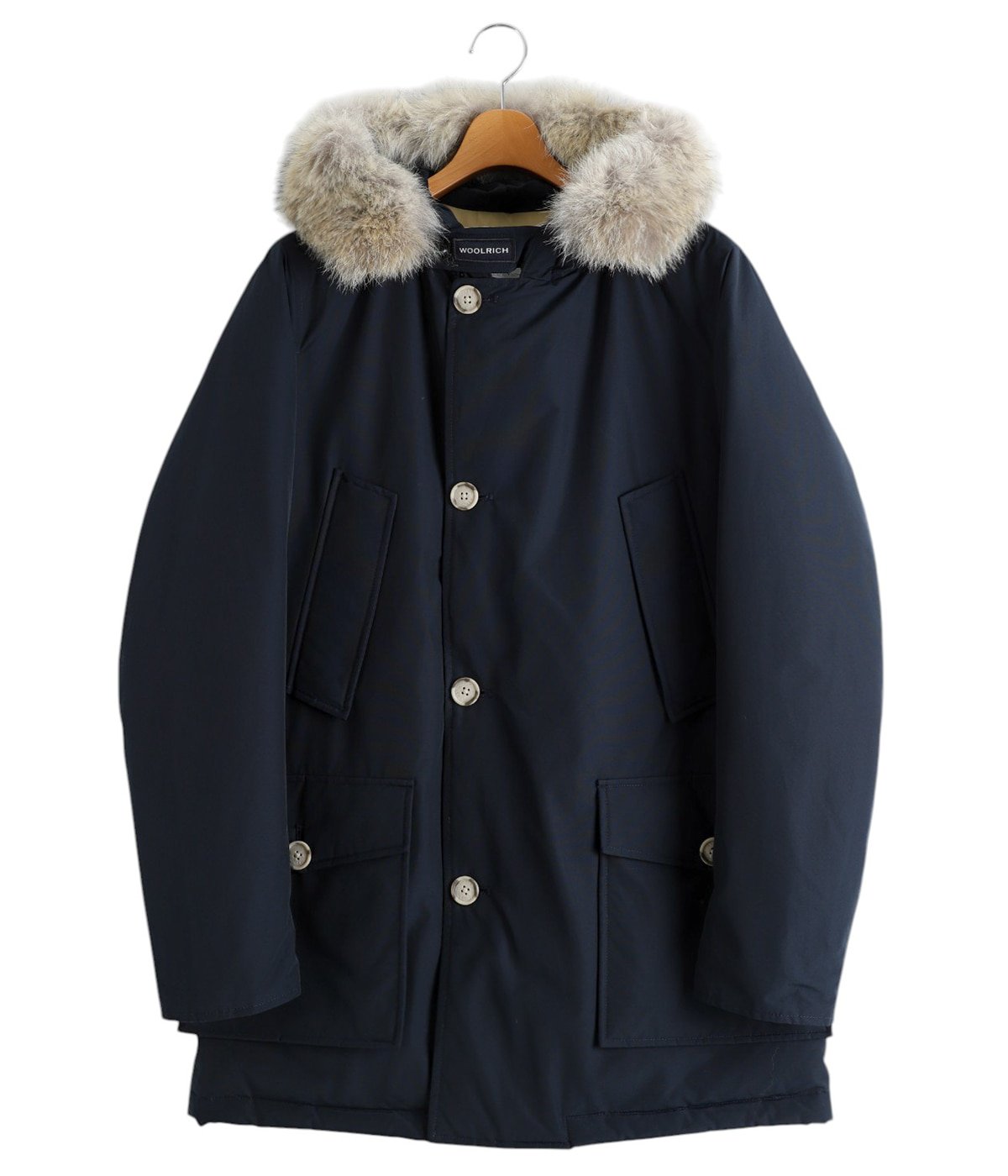 新品同様✨　ウールリッチ　ダウンジャケット　ネイビー　コクーンパーカー　ラビット WOOLRICH ウールリッチ ダウン メンズ アークティック アウター