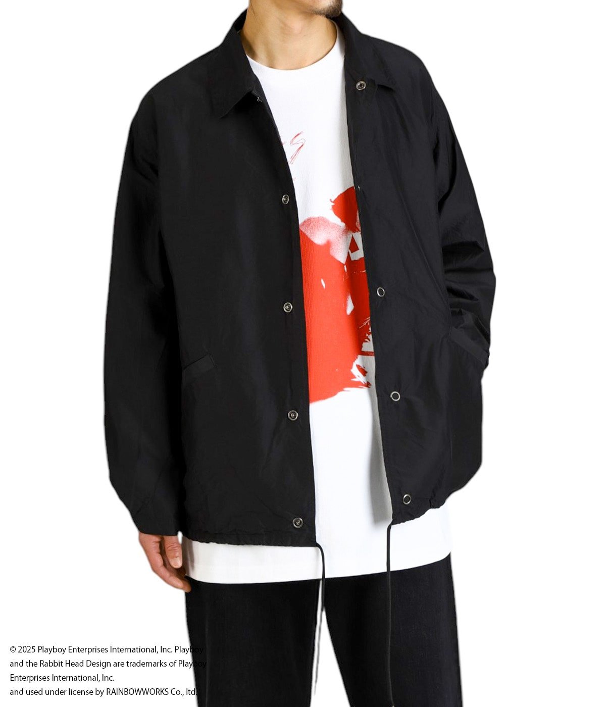 model（175cm / 60kg）B85 W75 H92 着用サイズ：XL