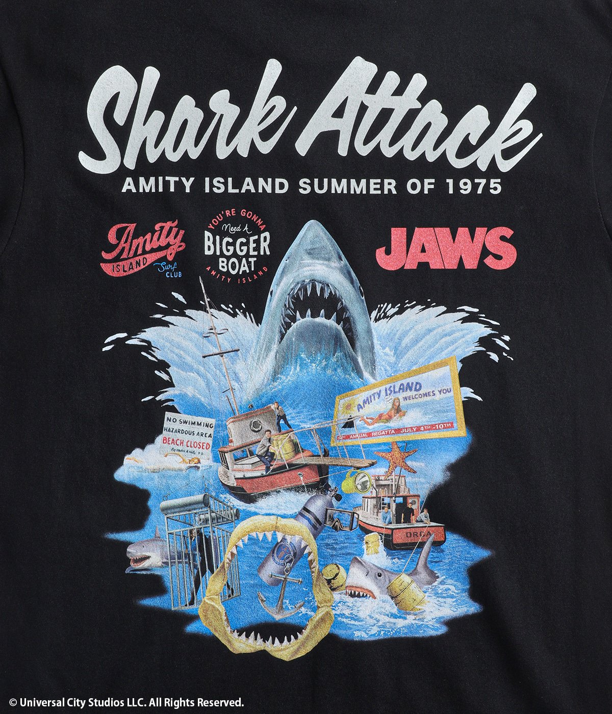 【JAWS】XL 半袖Tシャツ フェード WP Limited Series JAWS SharkAttack TEE02 | WP(ダブリューピー