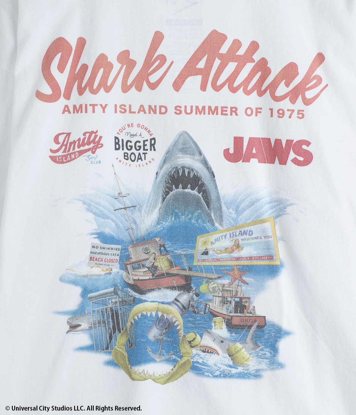 WP Limited Series JAWS SharkAttack TEE02 | WP(ダブリューピー