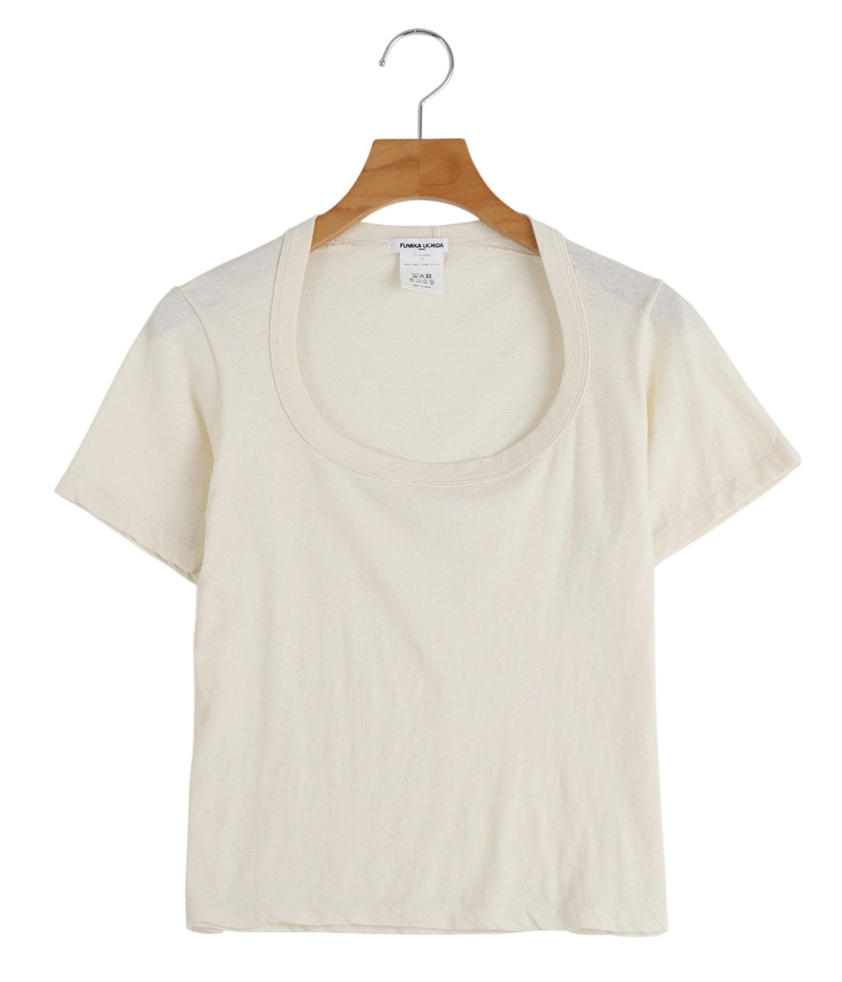 レディース】Trapezoid neck T-shirt | FUMIKA_UCHIDA(フミカ ウチダ