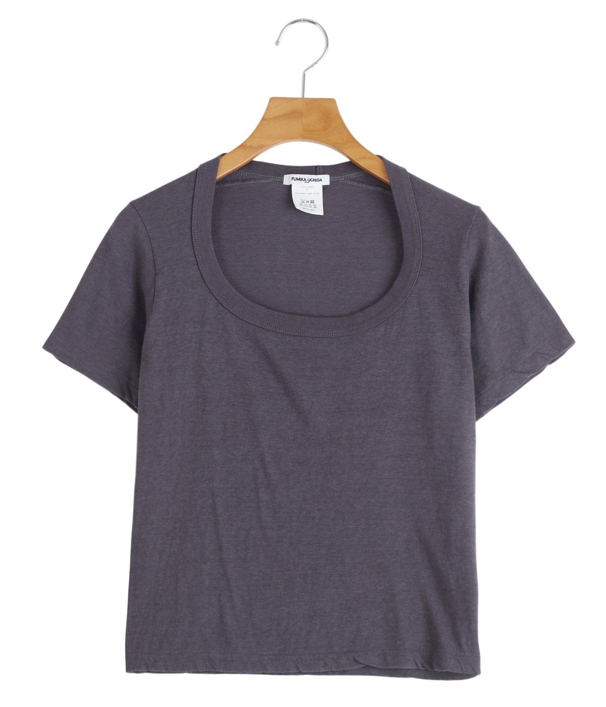 レディース】Trapezoid neck T-shirt | FUMIKA_UCHIDA(フミカ ウチダ