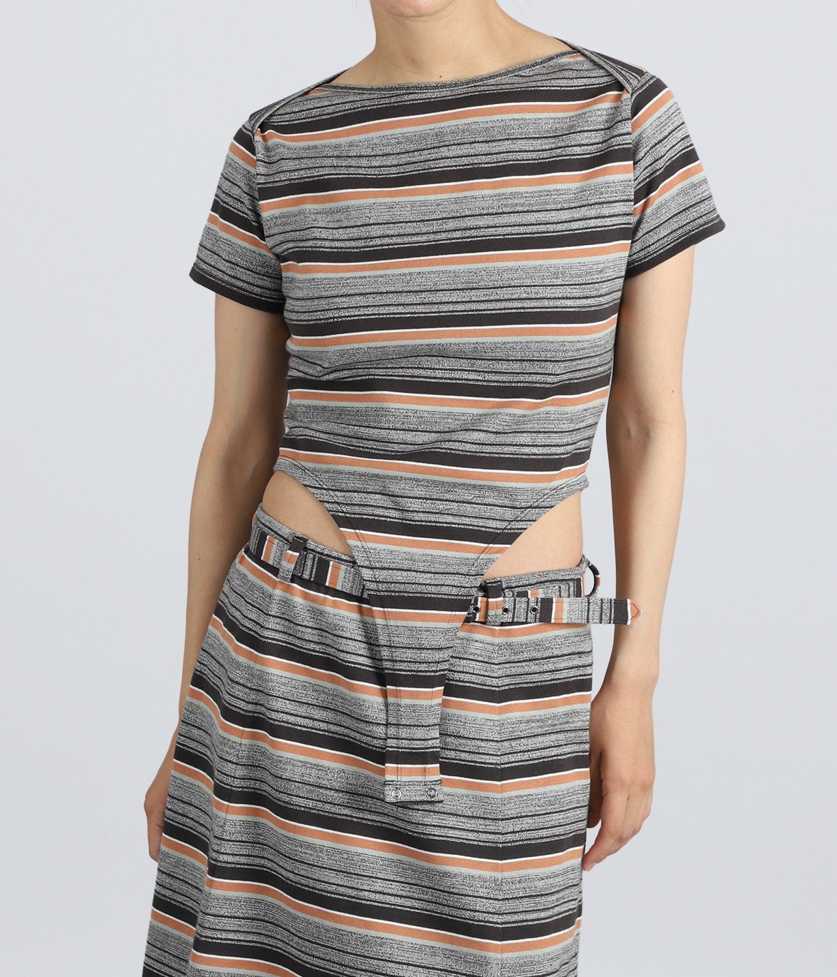 レディース】Grandrelle multi stripe bodysuit | FUMIKA_UCHIDA