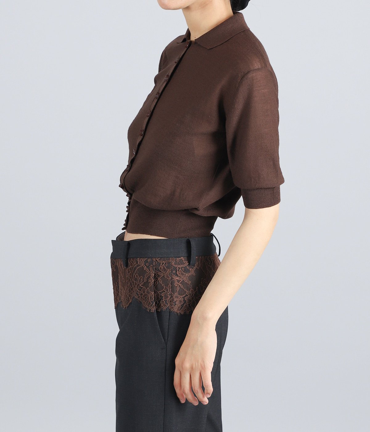 レディース】Knitted polo cardigan | FUMIKA_UCHIDA(フミカ ウチダ