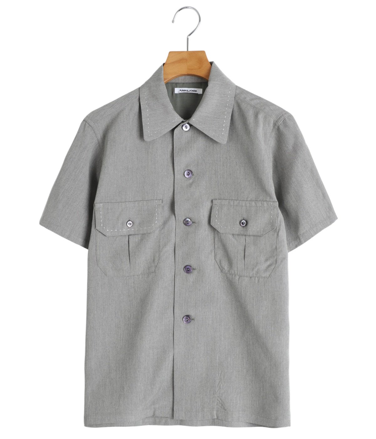 レディース】Chambray short sleeve shirt | FUMIKA_UCHIDA(フミカ