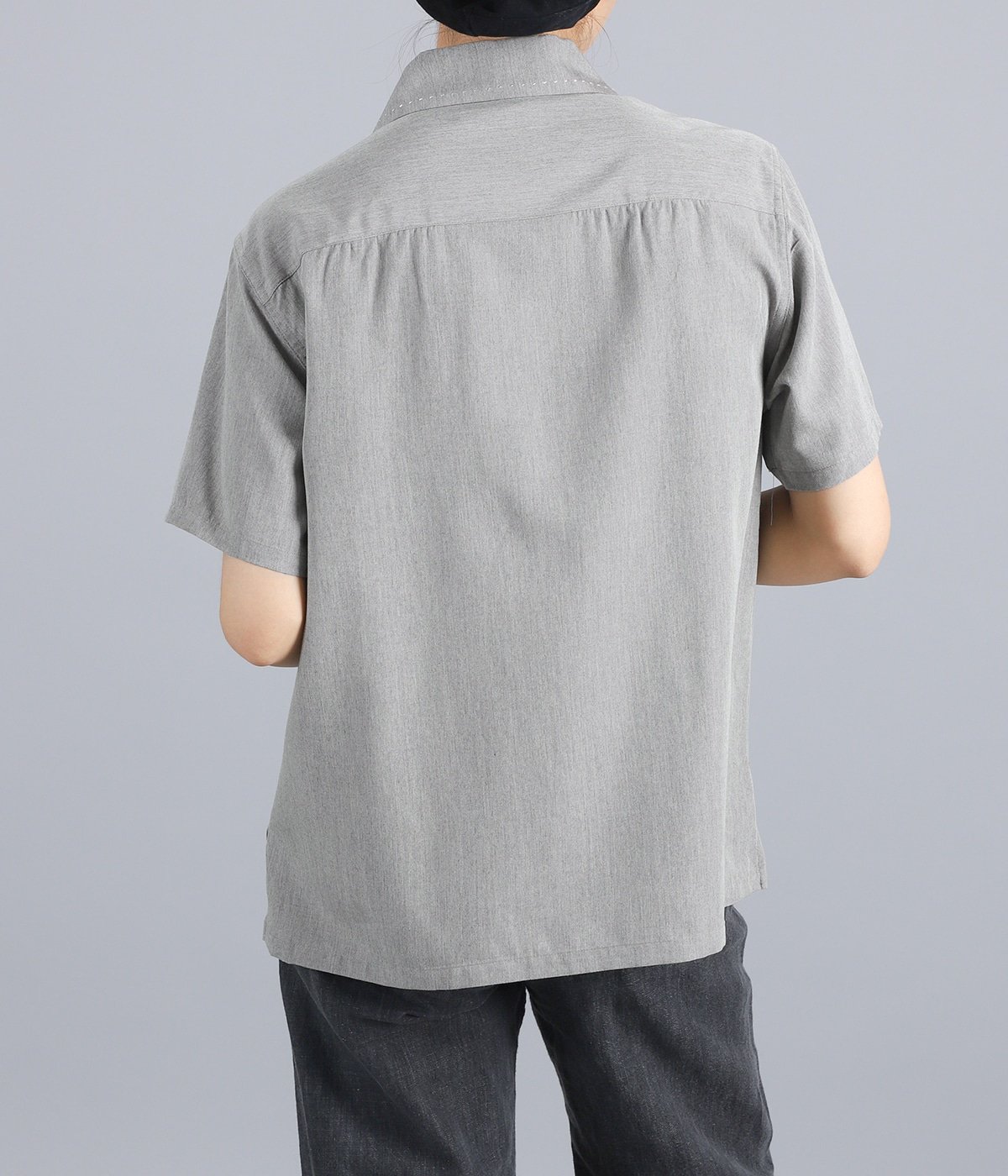 レディース】Chambray short sleeve shirt | FUMIKA_UCHIDA(フミカ