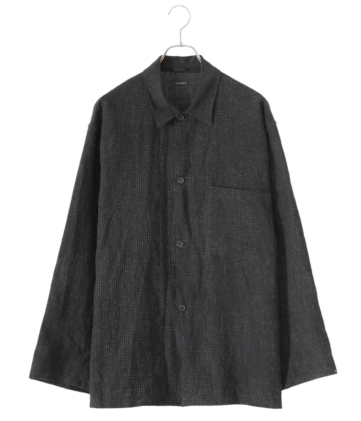 23SS COMOLI リネン ドット シャツジャケット サイズ１-