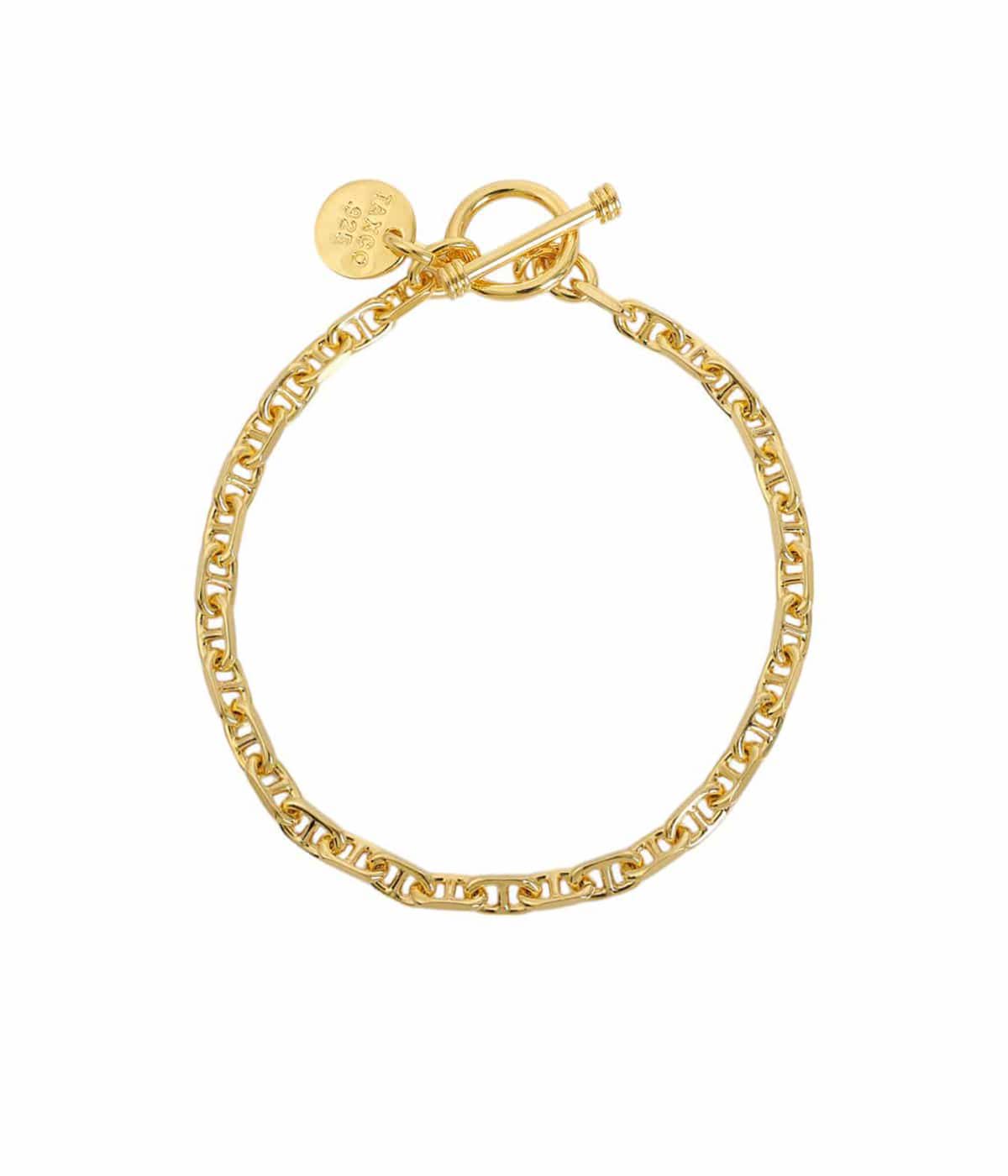 Solid Anchor Link Bracelet -4mm- -Gold- | XOLO JEWELRY