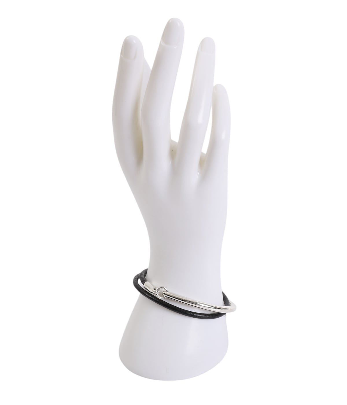 Toggle Double Leather Bracelet -Black- | XOLO JEWELRY(ショロ