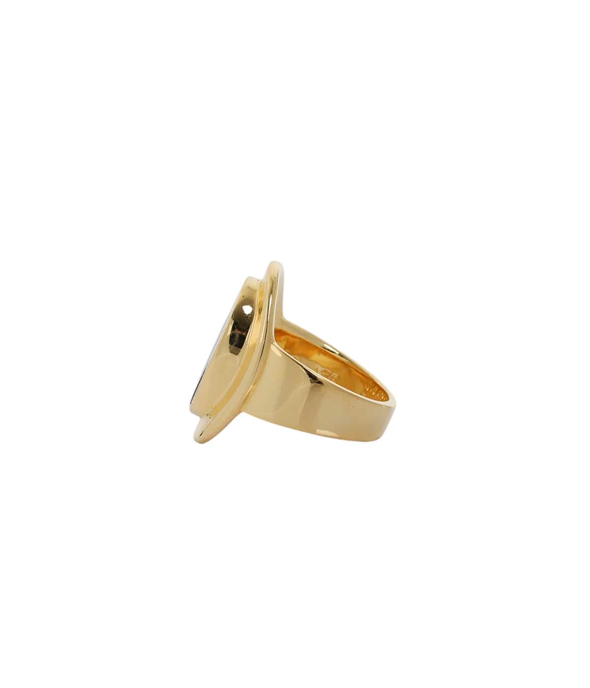 Amulet Ring with Onyx -Gold- | XOLO JEWELRY(ショロ