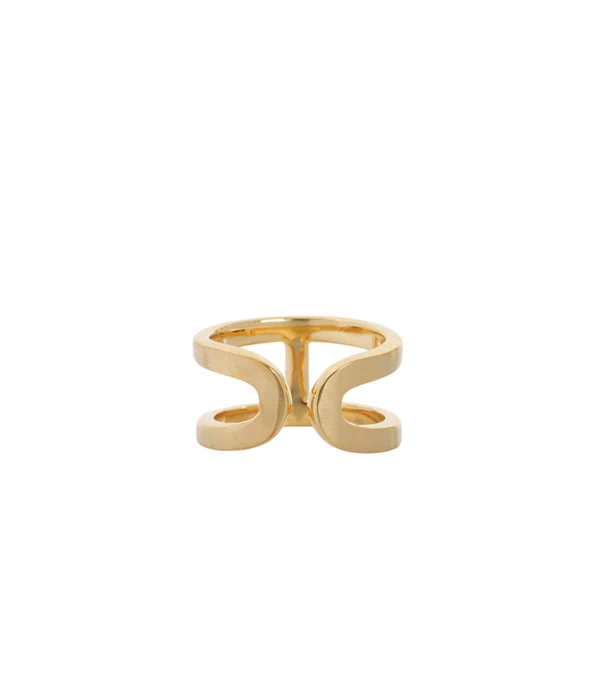H Ring with Hair Line -Gold- | XOLO JEWELRY(ショロ
