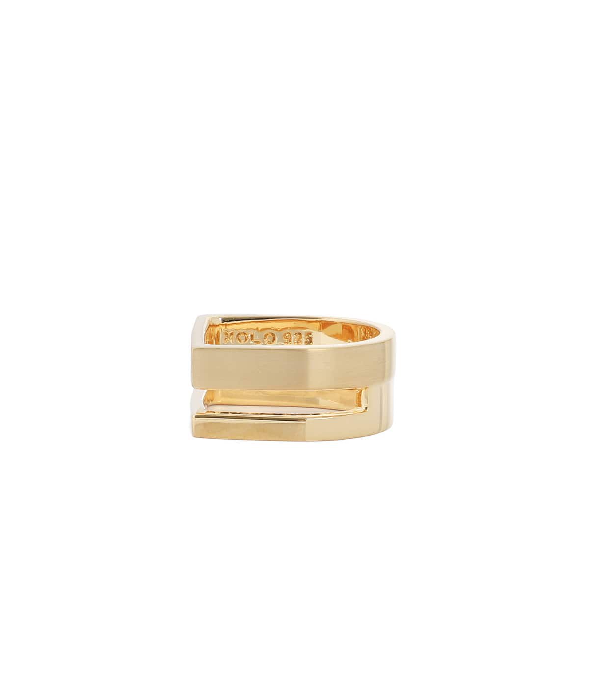 Different Width Ring with Hair Line -Gold- | XOLO JEWELRY(ショロ