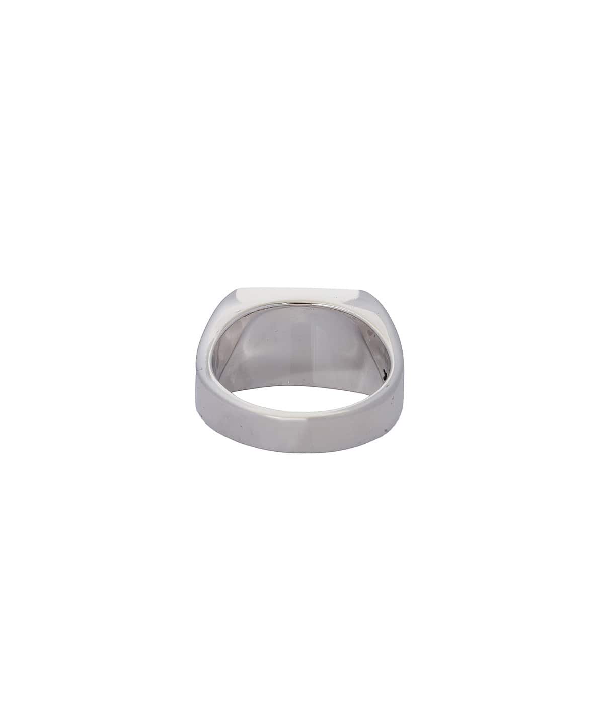 Signet Ring with Gray & Gold Flower | XOLO JEWELRY(ショロ