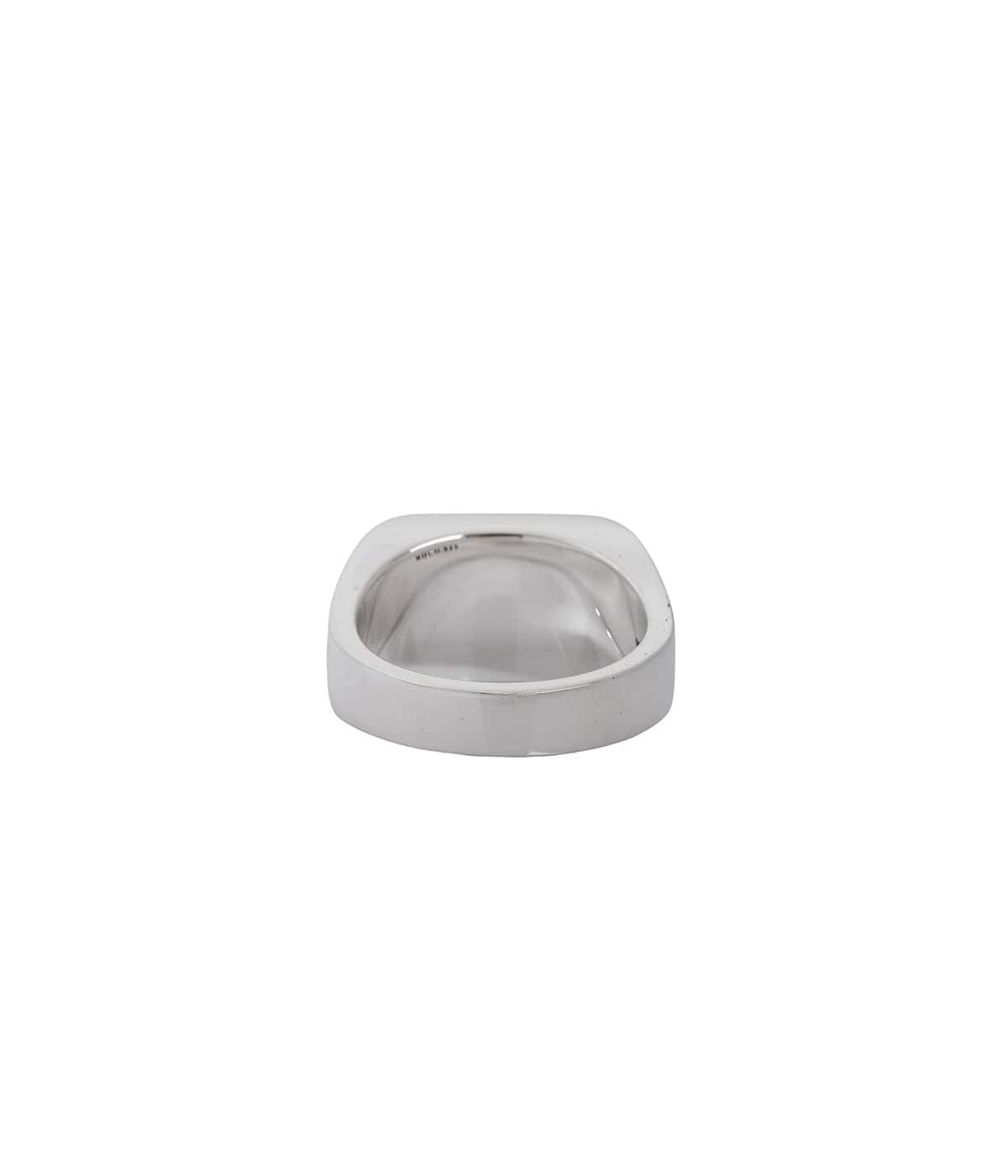 Signet Ring with Black & Gray Flower | XOLO JEWELRY(ショロ