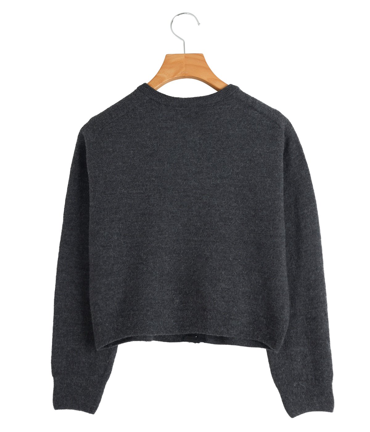 レディース】Hand-beaded Fulling Crew-neck Cardigan | FUMIKA_UCHIDA