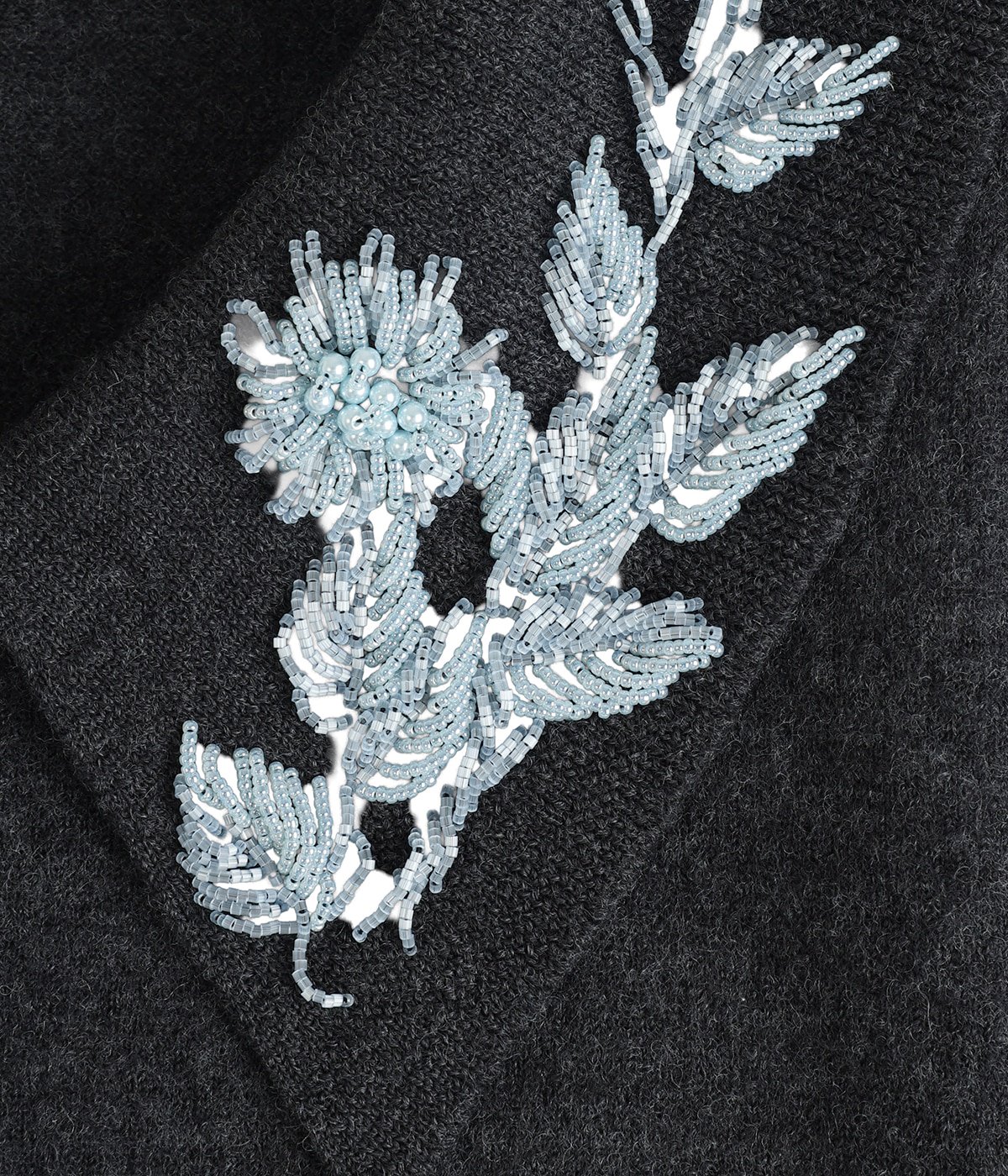 レディース】Hand-beaded Fulling Collared Cardigan | FUMIKA_UCHIDA