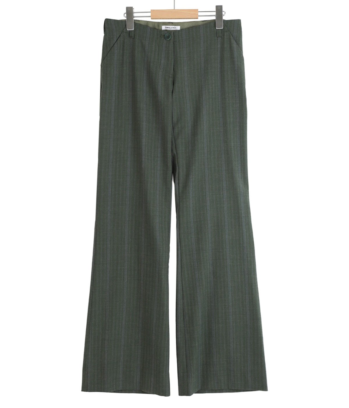 レディース】Striped Wool Suiting Low-waist Slacks | FUMIKA_UCHIDA